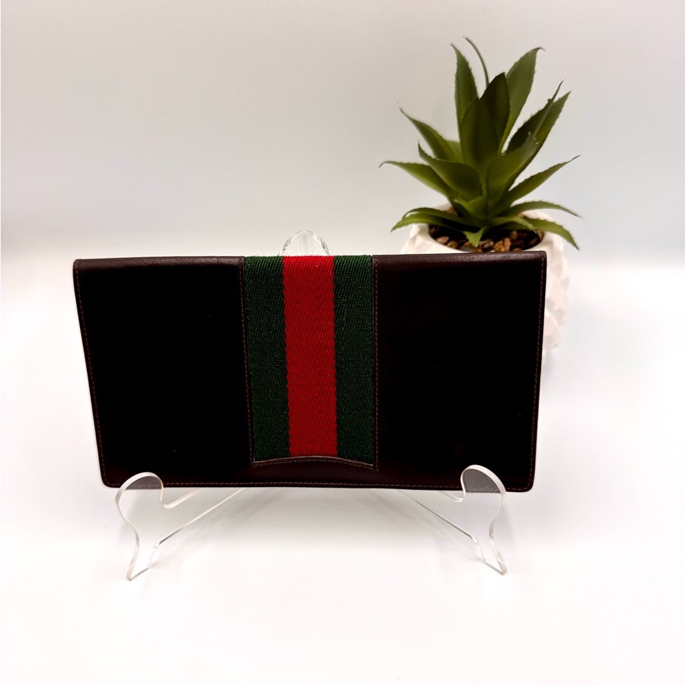 Gucci Vintage Sherry Line Brown Wallet #547